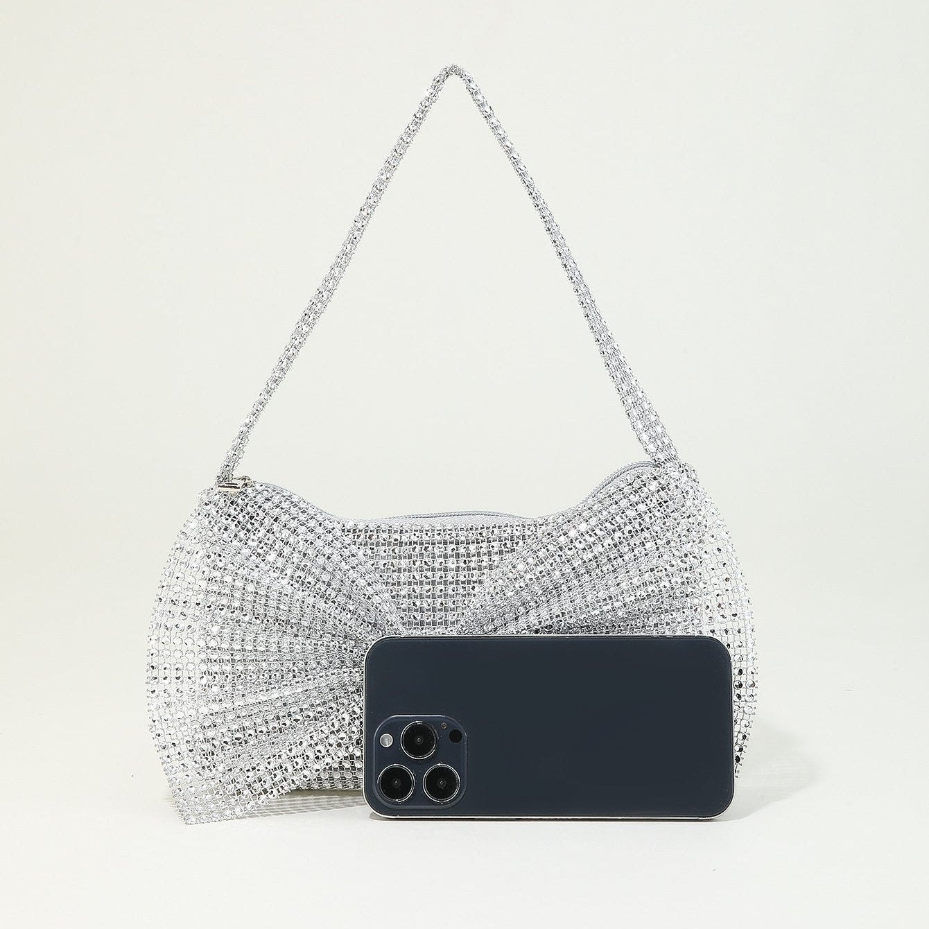 Sparkly Imitational Strass Frauen Abendtasche mit Schleife