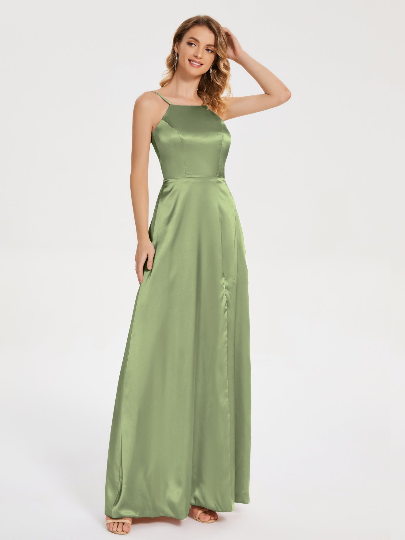 Miriam Einhänger Neckholder Satin Sweet Brautjungfernkleider
