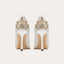 Atemberaubende Damen High Heels mit Diamanten Hochzeitsschuhe