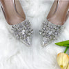High Heels mit Diamanten Abend Party Schuhe