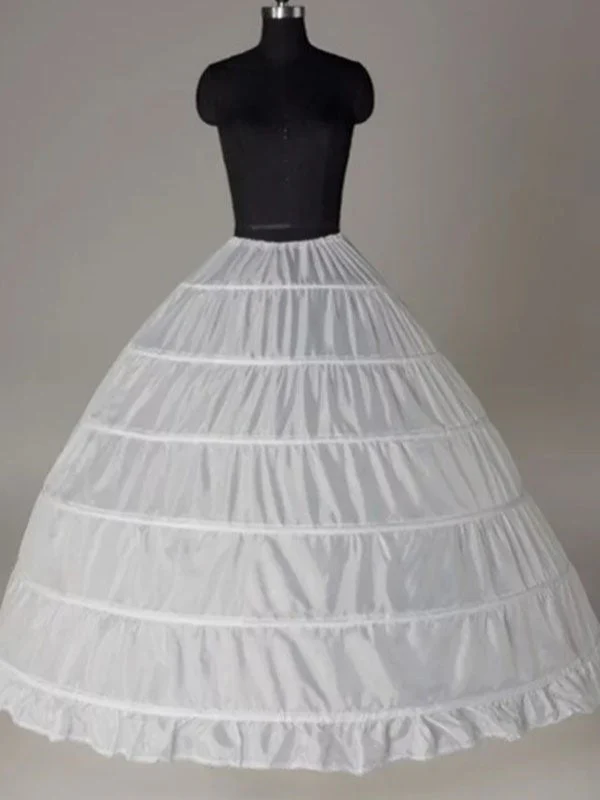 Nylon Ballkleid 6 Tiers Boden Länge Slip Stil Hochzeit Petticoats P02