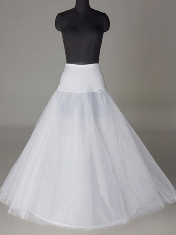 Tüll Netting A-Linie 2 Tier Boden Länge Slip Stil Hochzeit Petticoats P03