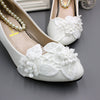Pure Samt Blume Perle Fußkettchen Hochzeit Schuhe