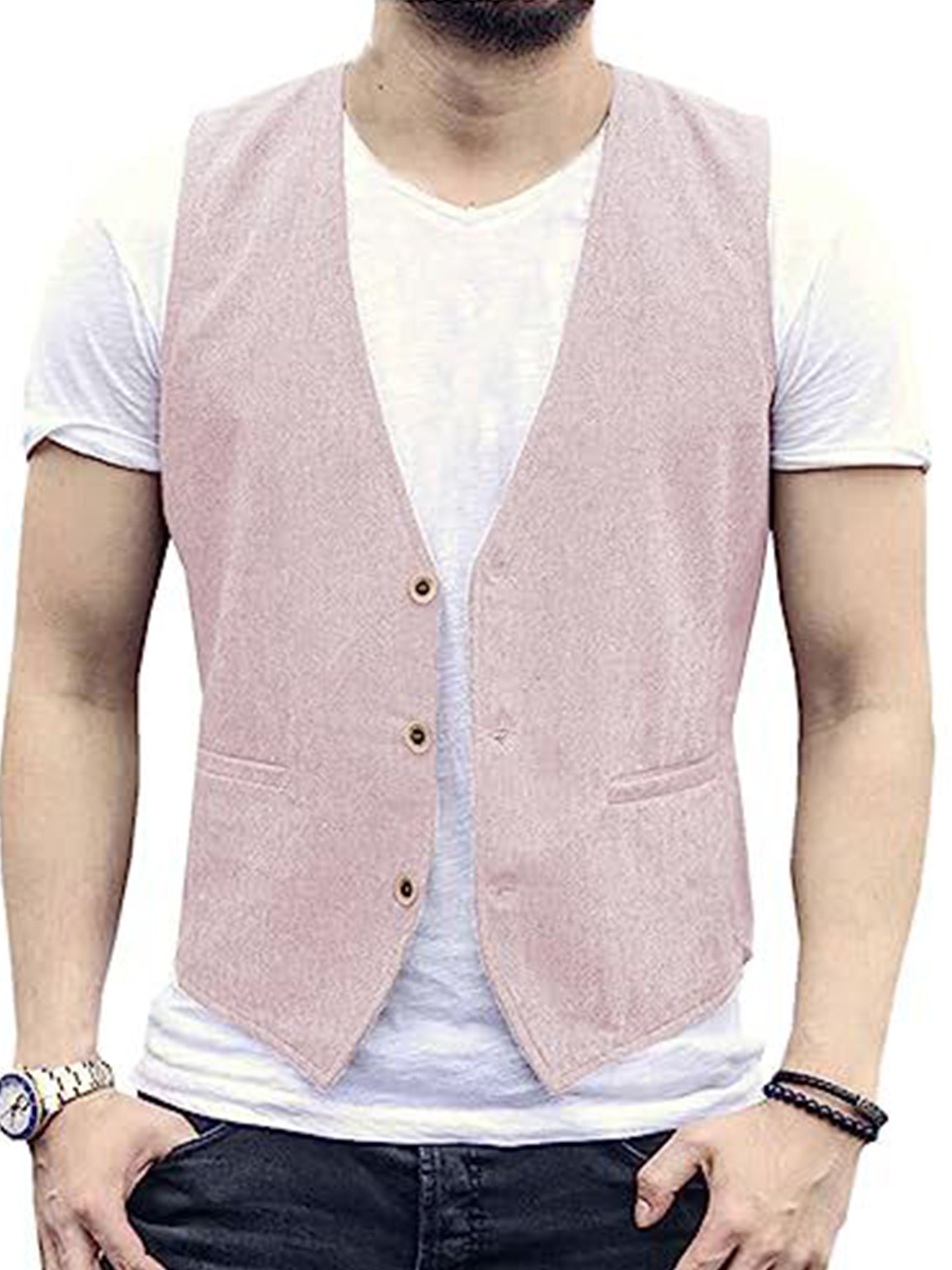 Leichte Atmungsaktive Kühle Lässige Baumwollweste Slim vest