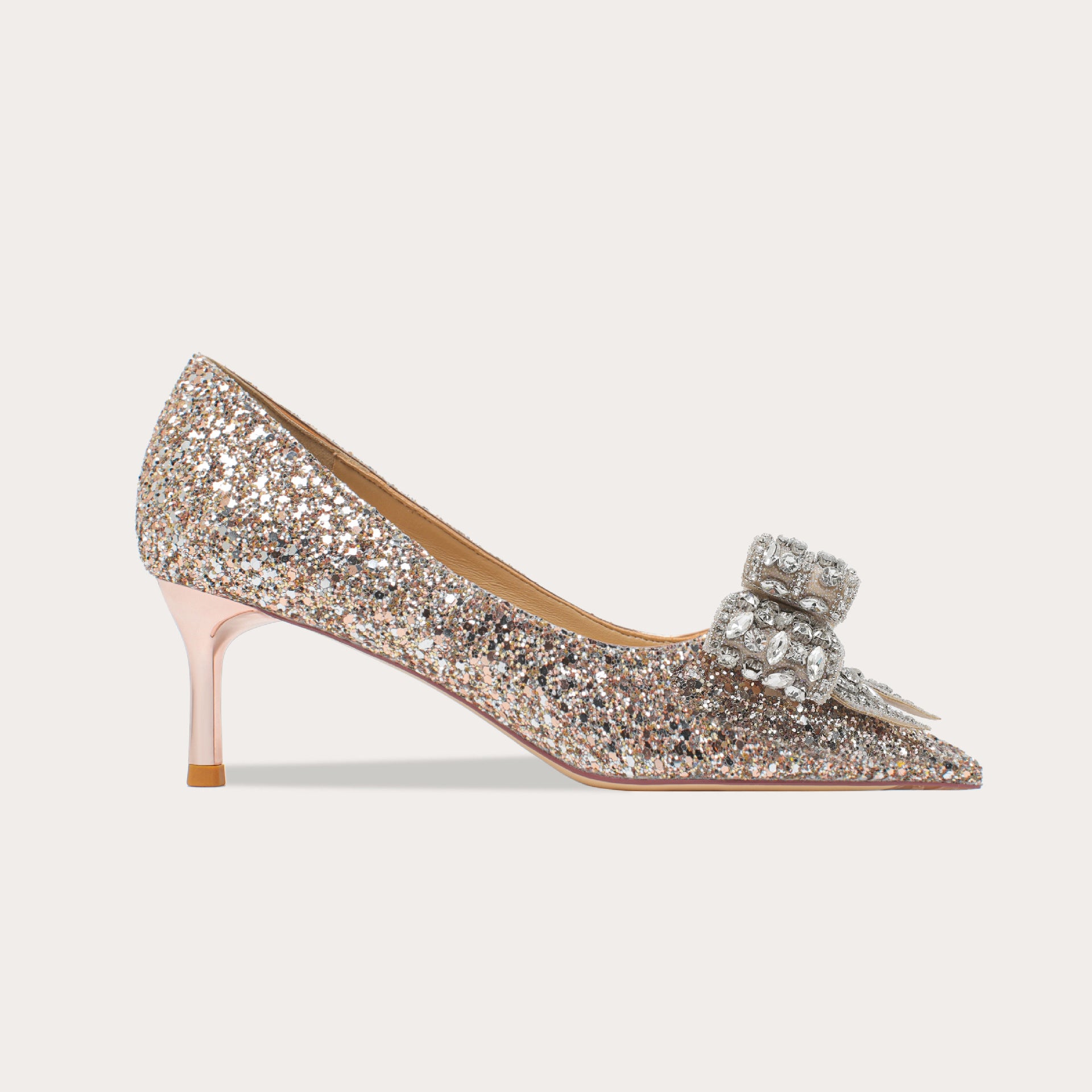 Elegante High Heels mit Diamanten Hochzeitsschuhe