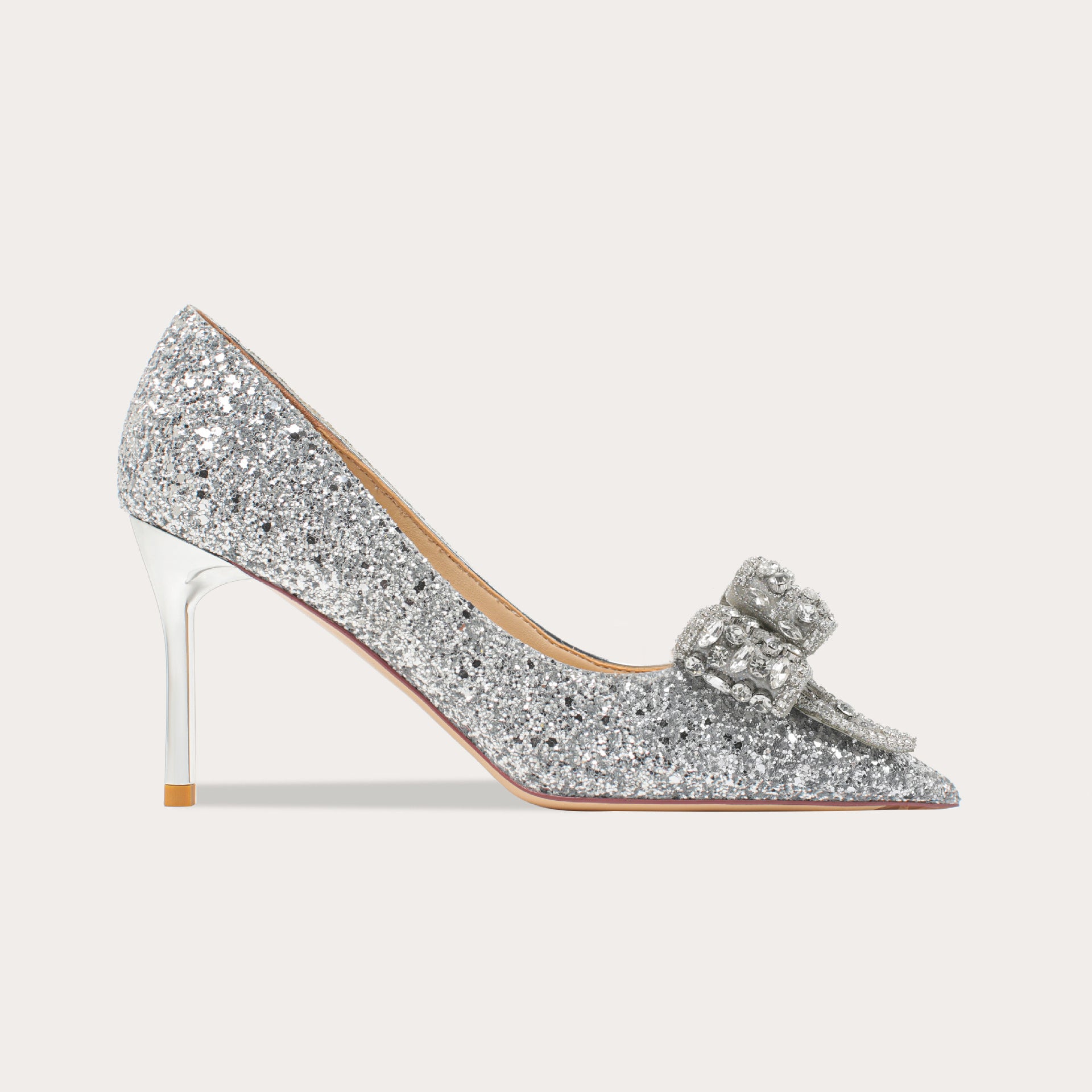 Elegante High Heels mit Diamanten Hochzeitsschuhe