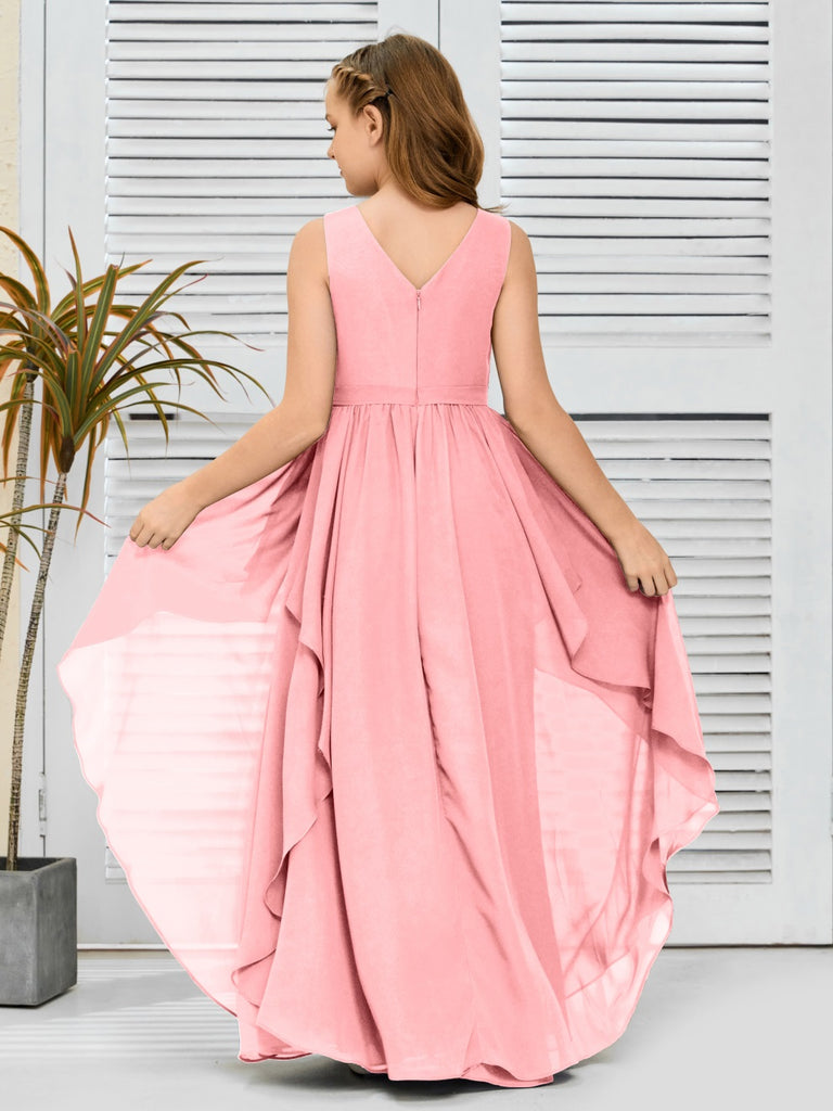 Fantastisches Chiffon Junior-Brautjungfernkleid