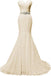 Form Meerjungfrau-Linie Trägerloser Rücken Herzförmiger Ausschnitt Spitze Brautkleider