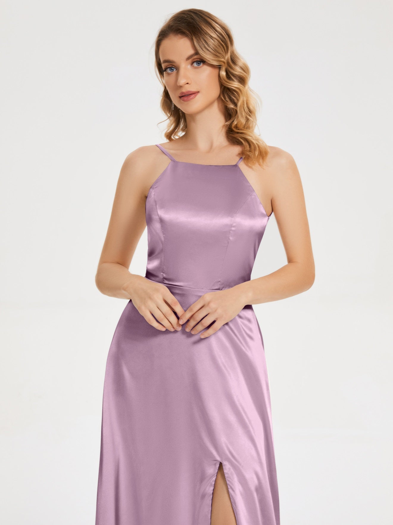 Miriam Einhänger Neckholder Satin Sweet Brautjungfernkleider