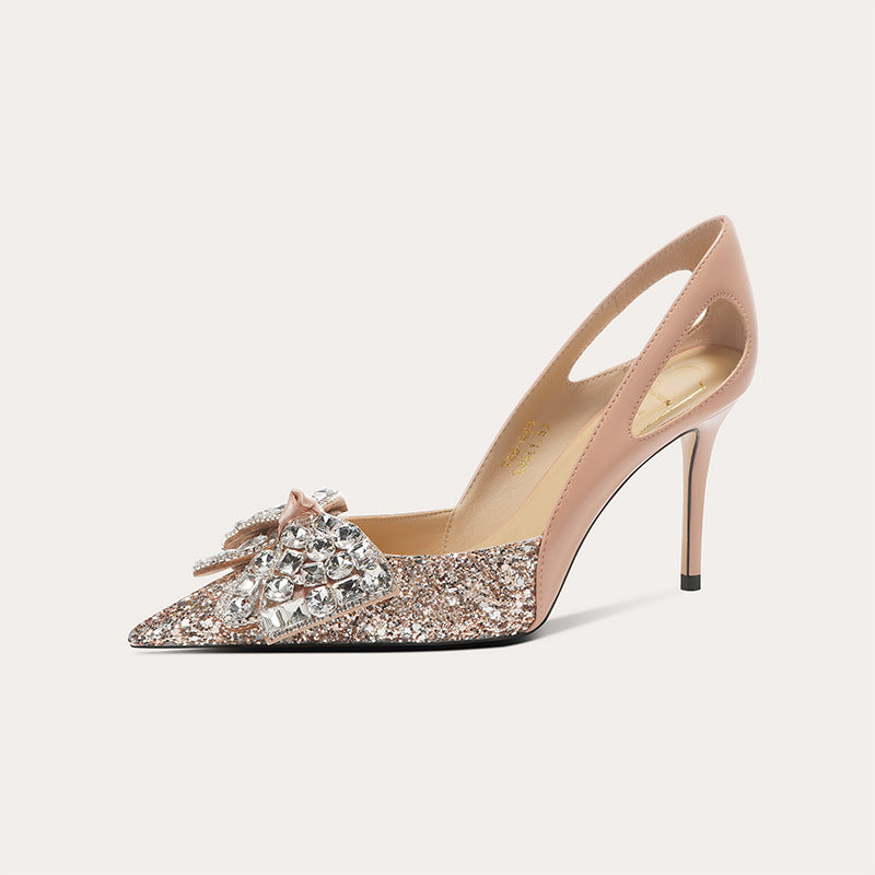 Damen High Heels mit Diamanten Hochzeitsschuhe