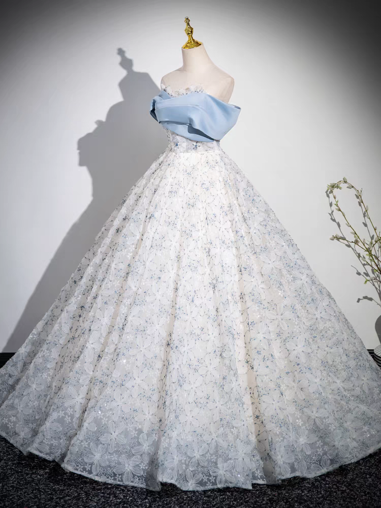 Entblößte Schulter Quinceanera Kleid aus Satin und Tüll