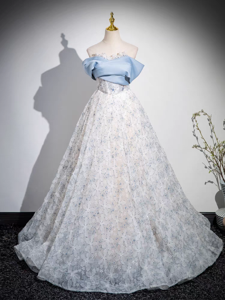 Entblößte Schulter Quinceanera Kleid aus Satin und Tüll