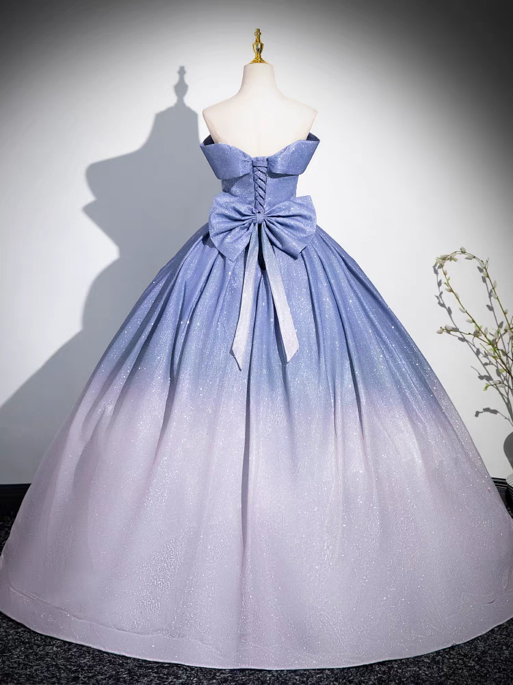 Entblößte Schulter V-Ausschnitt Quinceanera Kleid mit Schmetterling Schleife