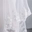 Zweischichtig Tüll Spitzensaum Ellenbogen Braut Schleier mit Applikationen TS91002