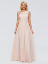 Arabella Ein-Schulter-Band Chiffon Brautjungfernkleider