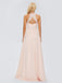 Isabel A-Linie H?ngehals Chiffon Brautjungfernkleider