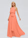 Jade A-Linie Hängehals Chiffon Brautjungfernkleider