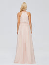 Jade A-Linie Hängehals Chiffon Brautjungfernkleider