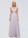 Ryleigh V-Ausschnitt Lange Chiffon Brautjungfernkleider