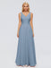 Ryleigh V-Ausschnitt Lange Chiffon Brautjungfernkleider