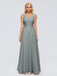 Ryleigh V-Ausschnitt Lange Chiffon Brautjungfernkleider