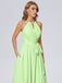 Amy Brilliant Neckholder-Chiffon-Brautjungfernkleider