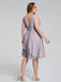 Callie Elegante V-Ausschnitt Chiffon Brautjungfernkleider in Übergröße