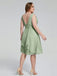Callie Elegante V-Ausschnitt Chiffon Brautjungfernkleider in Übergröße
