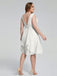 Callie Elegante V-Ausschnitt Chiffon Brautjungfernkleider in Übergröße