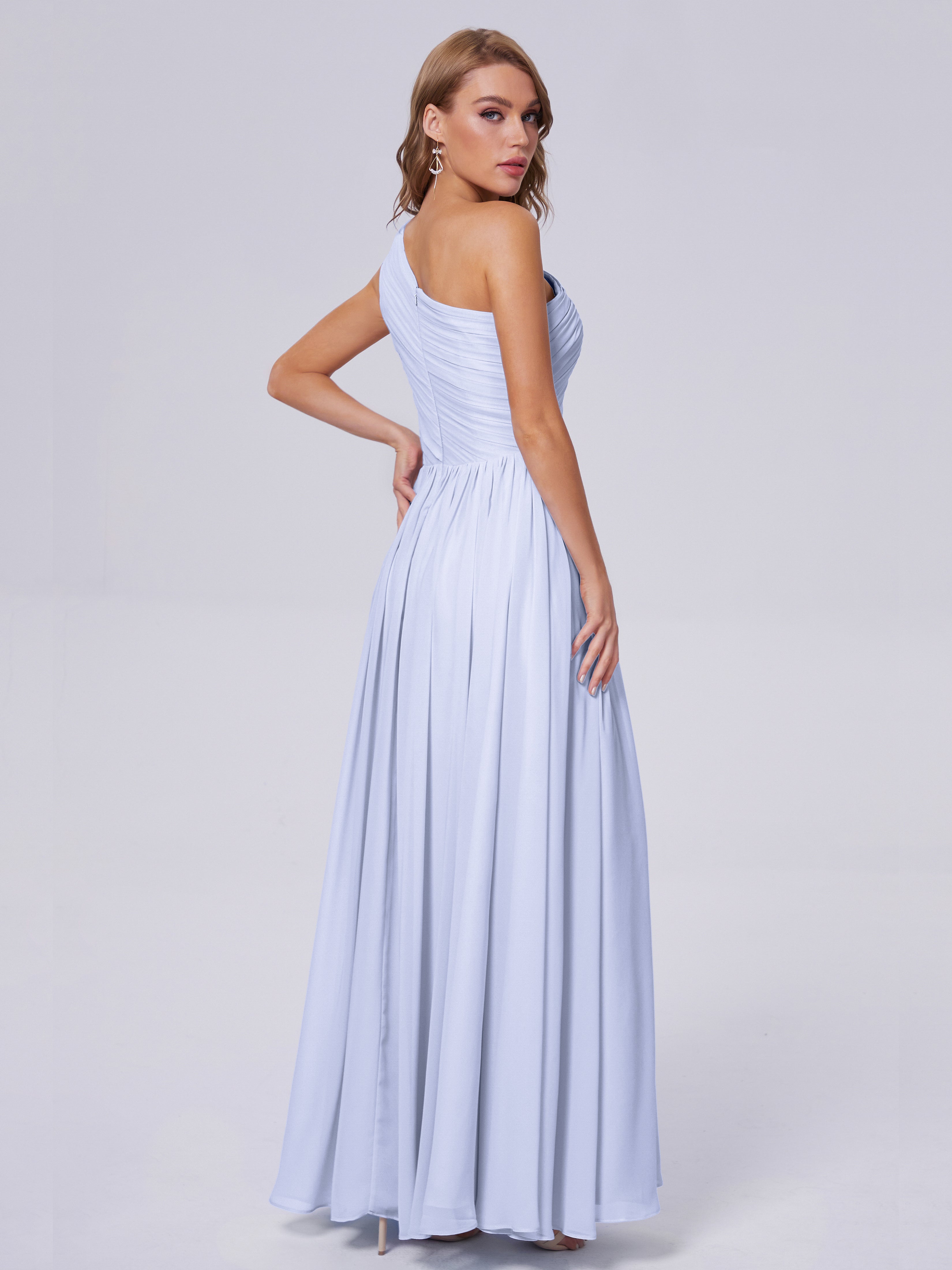 Paige One-Shoulder-Chiffon-Brautjungfernkleider