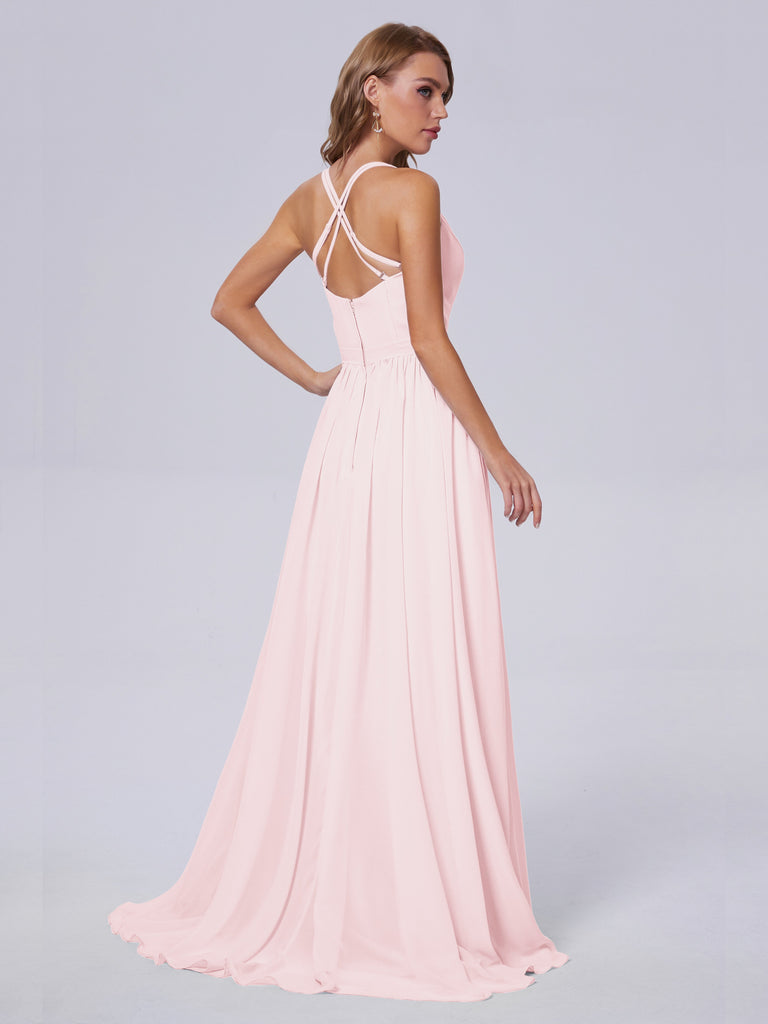 Teagan Asymmetrisch Chiffon-Brautjungfernkleider