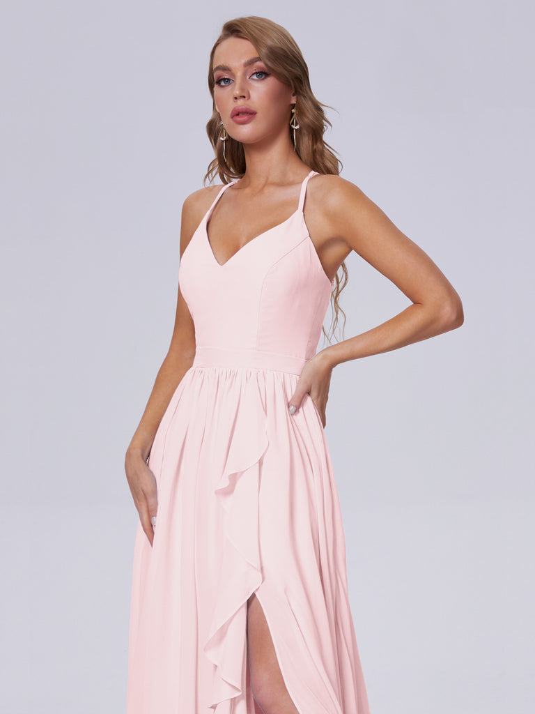 Teagan Asymmetrisch Chiffon-Brautjungfernkleider
