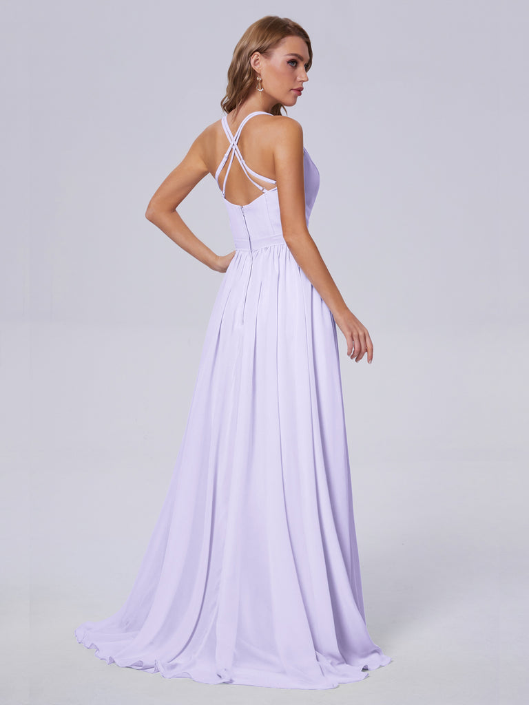 Teagan Asymmetrisch Chiffon-Brautjungfernkleider